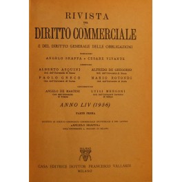 Rivista del Diritto Commerciale e del diritto generale delle obbligazioni. …