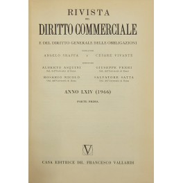 Rivista del Diritto Commerciale e del diritto generale delle obbligazioni. …