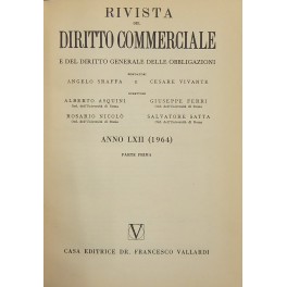 Rivista del Diritto Commerciale e del diritto generale delle obbligazioni. …