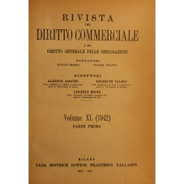 Rivista del Diritto Commerciale e del diritto generale delle obbligazioni. …
