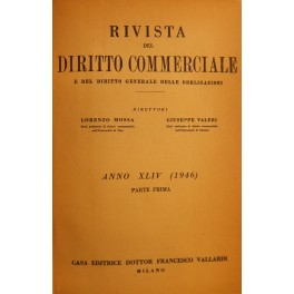 Rivista del Diritto Commerciale e del diritto generale delle obbligazioni. …