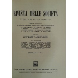 Rivista delle società. Fondata da Tullio Ascarelli. Diretta da: Giuseppe …