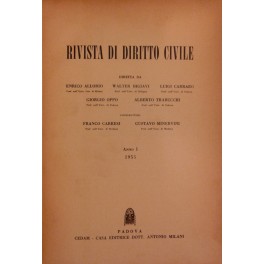 Rivista di diritto civile. Anno I - 1955