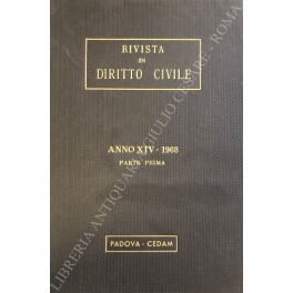 Rivista di diritto civile. Anno XIV - 1968
