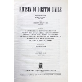Rivista di diritto civile. Anno XLVIII - 2002