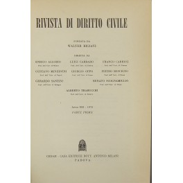 Rivista di diritto civile. Anno XXI - 1975