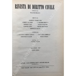 Rivista di diritto civile. Anno XXXIII - 1987