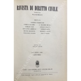 Rivista di diritto civile. Anno XXXVI - 1990