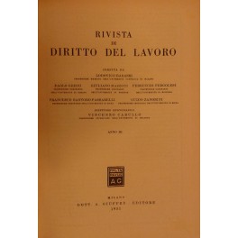 Rivista di diritto del lavoro. Anno III - 1951