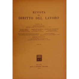 Rivista di diritto del lavoro. Anno IV - 1952