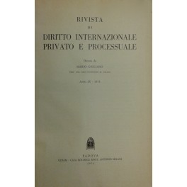 Rivista di diritto internazionale privato e processuale. Diretta da Mario …
