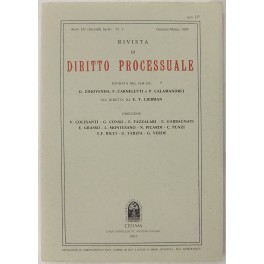 Rivista di Diritto Processuale. Annata 1997. Diretta da: Francesco Carnelutti, …