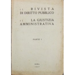 Rivista di Diritto Pubblico. La giustizia amministrativa