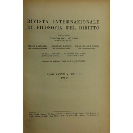 Rivista Internazionale di Filosofia del Diritto. Diretta da G. Del …