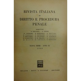 Rivista italiana di diritto e procedura penale. Diretta da G. …