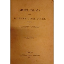 Rivista italiana per le scienze giuridiche. Vol. XIX - 1895