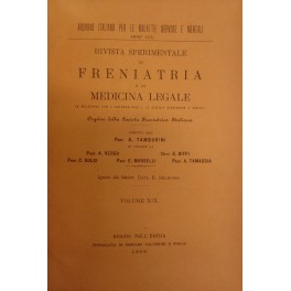 Rivista sperimentale di freniatria e di medicina in relazione con …