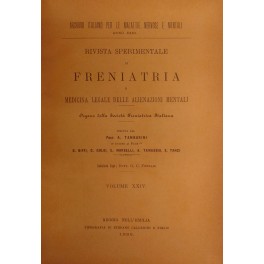 Rivista sperimentale di freniatria e di medicina legale delle alienazioni …