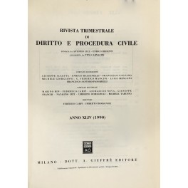 Rivista trimestrale di diritto e procedura civile. Fondata da: A. …