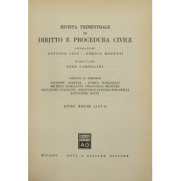 Rivista trimestrale di diritto e procedura civile. Fondata da: A. …
