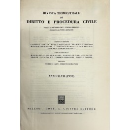 Rivista trimestrale di diritto e procedura civile. Fondata da: A. …