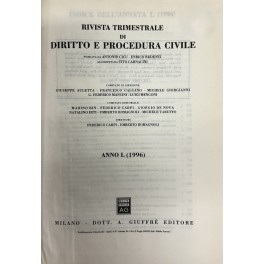 Rivista trimestrale di diritto e procedura civile. Fondata da: A. …