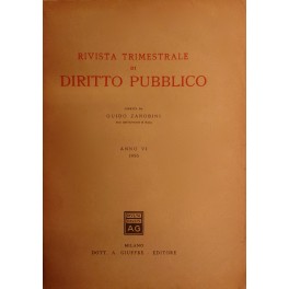 Rivista trimestrale di diritto pubblico. Diretta da Guido Zanobini. Anno …