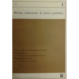 Rivista trimestrale di diritto pubblico. Fondata da Guido Zanobini. Diretta …