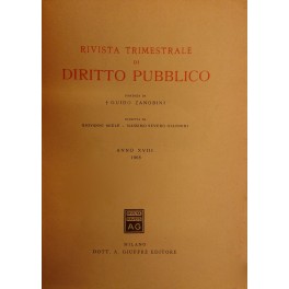 Rivista trimestrale di diritto pubblico. Fondata da Guido Zanobini. Diretta …