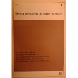 Rivista trimestrale di diritto pubblico. Fondata da Guido Zanobini. Diretta …