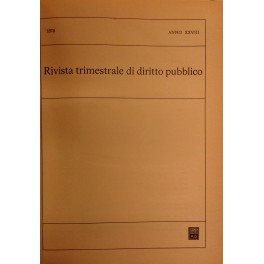 Rivista trimestrale di diritto pubblico. Fondata da Guido Zanobini. Diretta …