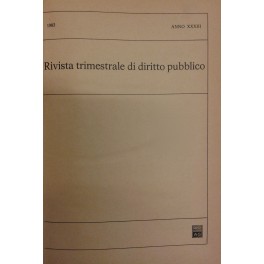 Rivista trimestrale di diritto pubblico. Fondata da Guido Zanobini. Diretta …