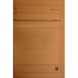 Rivista trimestrale di diritto pubblico. Fondata da Guido Zanobini. Diretta …