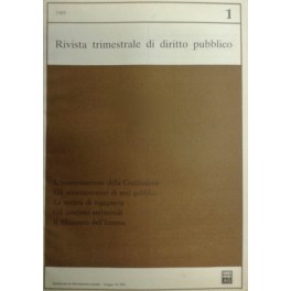 Rivista trimestrale di diritto pubblico. Fondata da Guido Zanobini. Diretta …