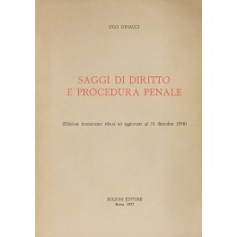 Saggi di diritto e procedura penale. (Edizione interamente rifatta ed …