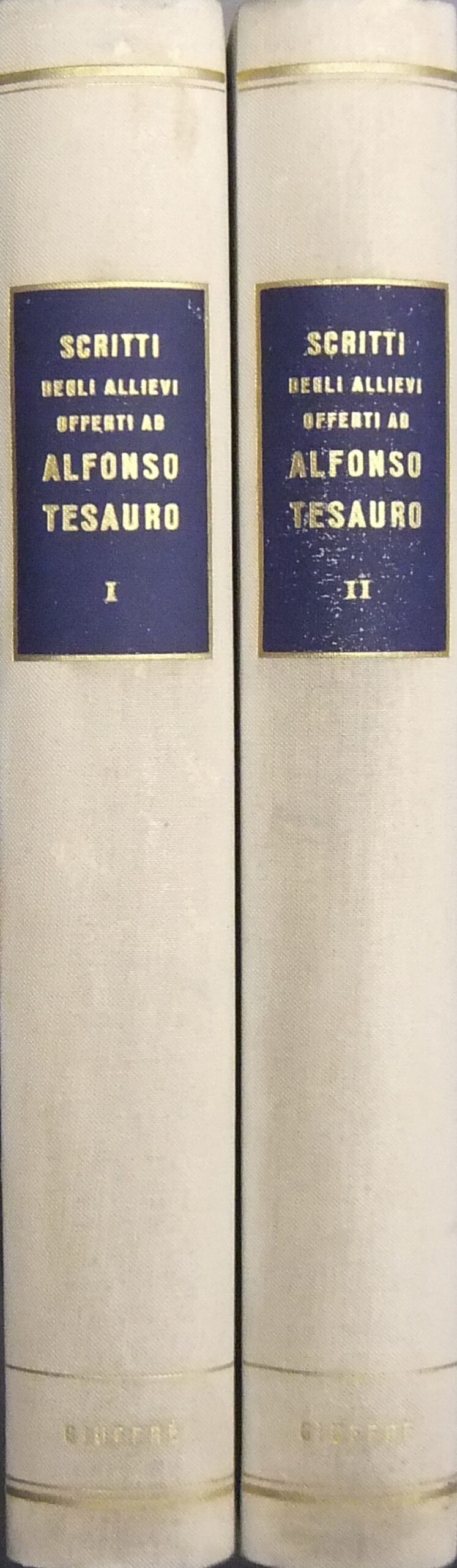 Scritti degli allievi offerti ad Alfonso Tesauro nel quarantesimo anno …