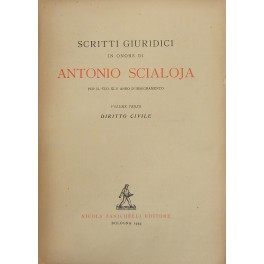 Scritti giuridici in onore di Antonio Scialoja per il suo …