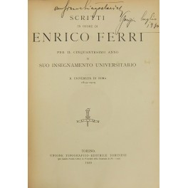 Scritti in onore di Enrico Ferri per il cinquantesimo anno …