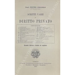 Scritti varii di diritto privato
