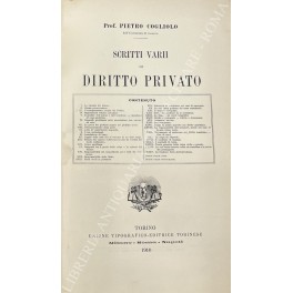 Scritti varii di diritto privato