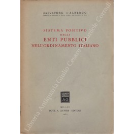 Sistema positivo degli enti pubblici nell'ordinamento italiano