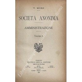 Societa anonima; Amministrazione