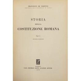 Storia della Costituzione romana. Vol. I