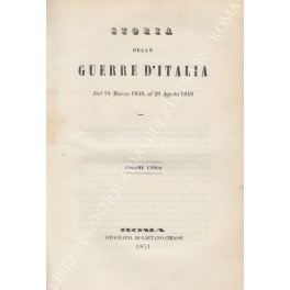 Storia delle guerre d'Italia. Dal 18 Marzo 1848, al 28 …