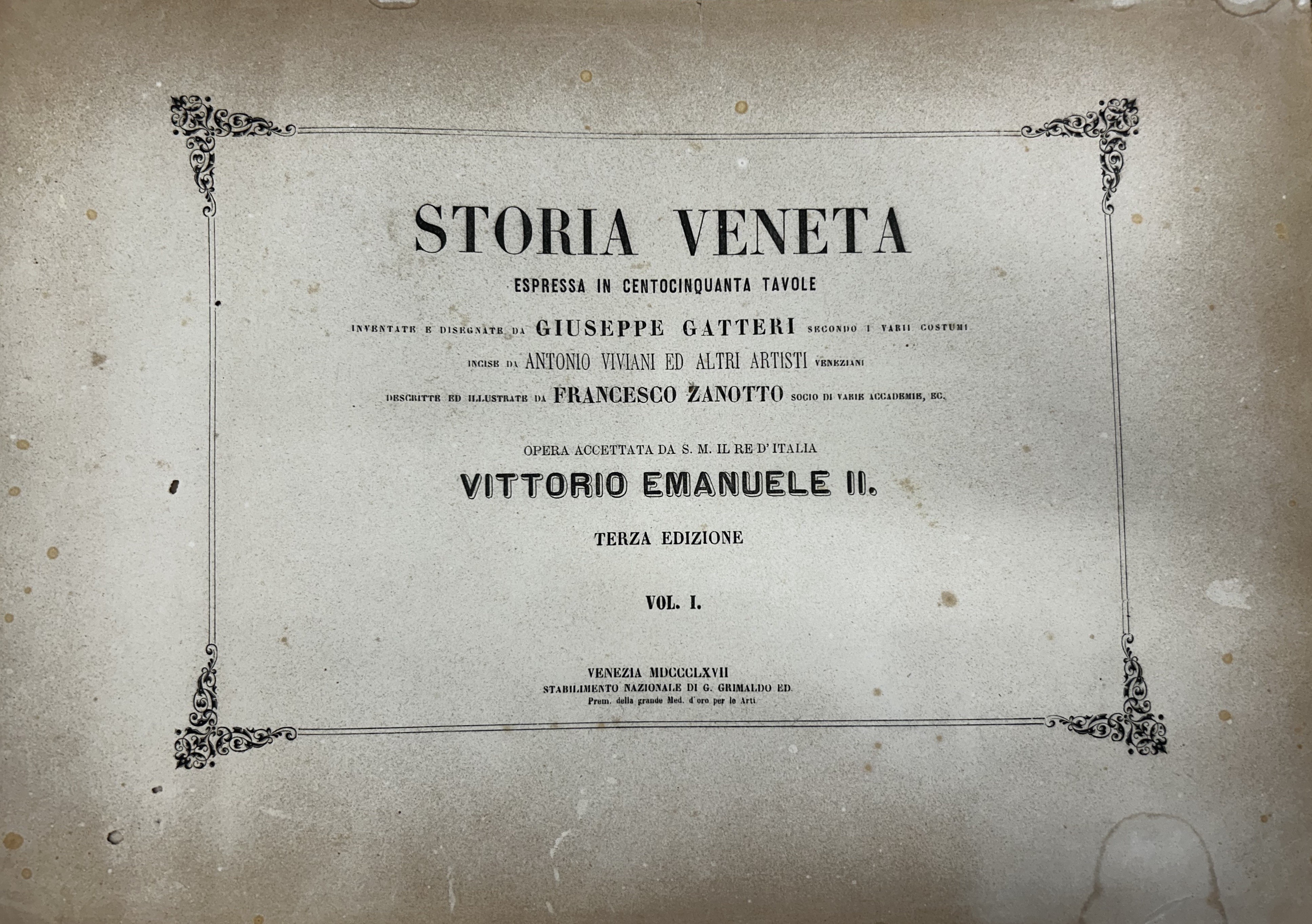 Storia veneta. Espressa in centocinquanta tavole inventate e disegnate da …