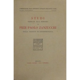 Studi dedicati alla memoria di Pier Paolo Zanzucchi dalla Facoltà …