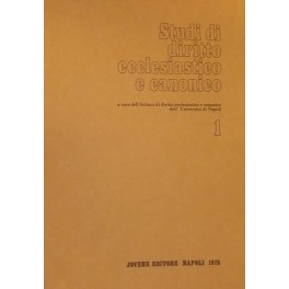 Studi di diritto ecclesiastico e canonico. A cura dell'Istituto di …