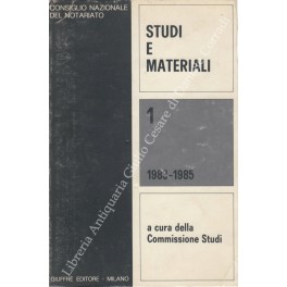 Studi e materiali. Vol. I - 1983-1985