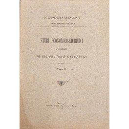 Studi economico-giuridici. Pubblicati per cura della Facoltà di Giurisprudenza della …