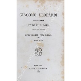 Studi filologici. Raccolti e ordinati da Pietro Pellegrini e Pietro …